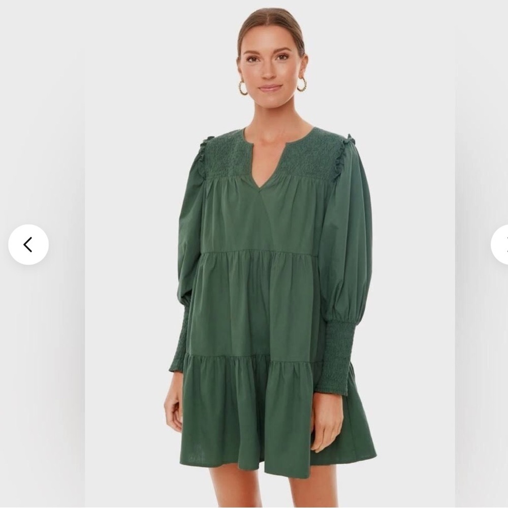 Tuckernuck Pomander Place Ceci Smocked Tiered Mini Dress Size S